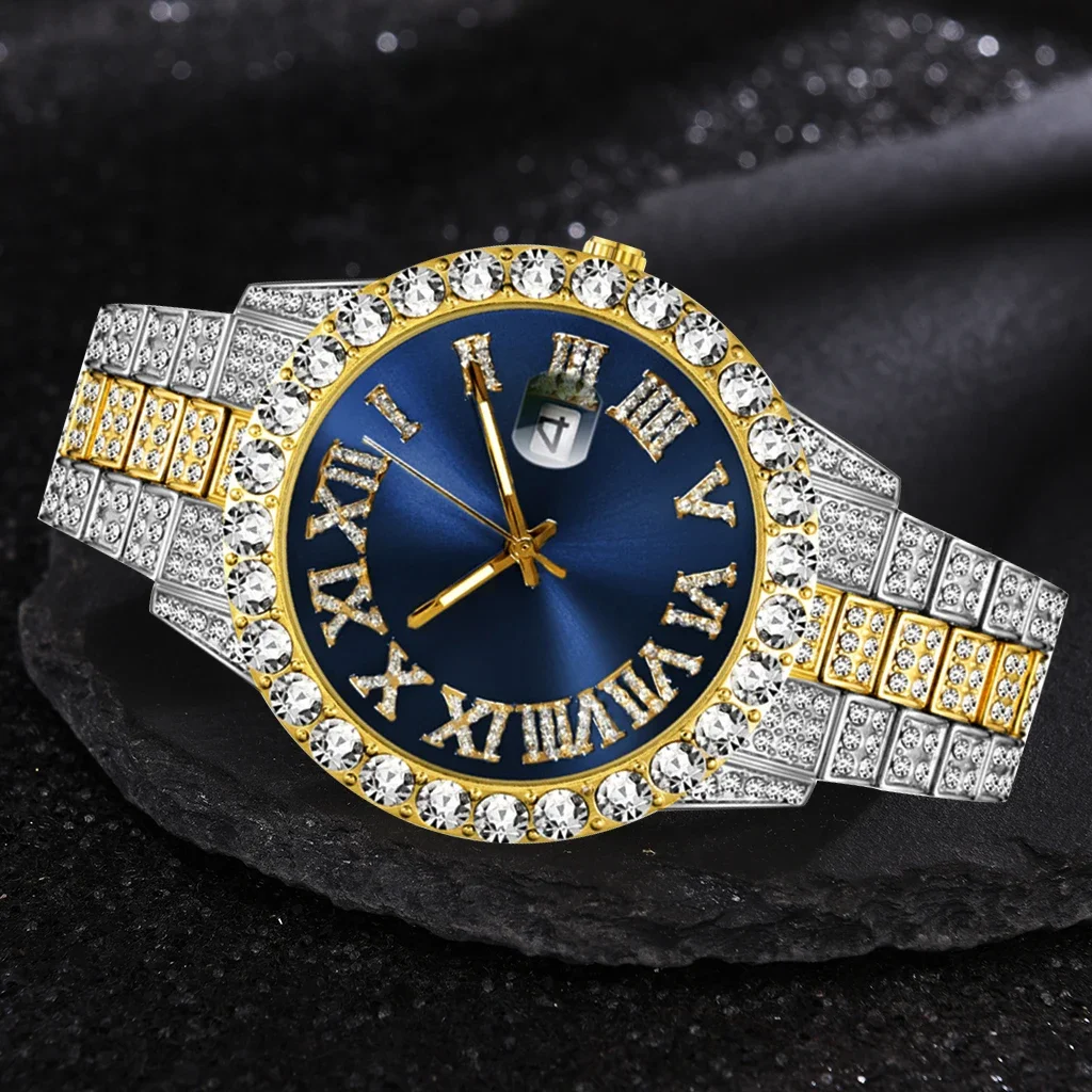 Luxury Watch Iceberg - Iced Out นาฬิกาผู้ชายแบรนด์หรูเพชร Mens นาฬิกา AAA