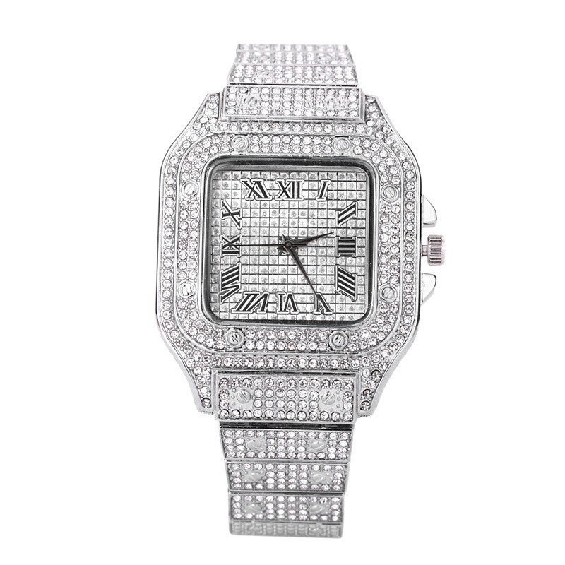 Luxury Watch Iceberg - ใหม่ Iced Out ผู้หญิงผู้ชายนาฬิกาเพชรสีดําตัวเลขควอตซ์หรูหรา Hip Hop