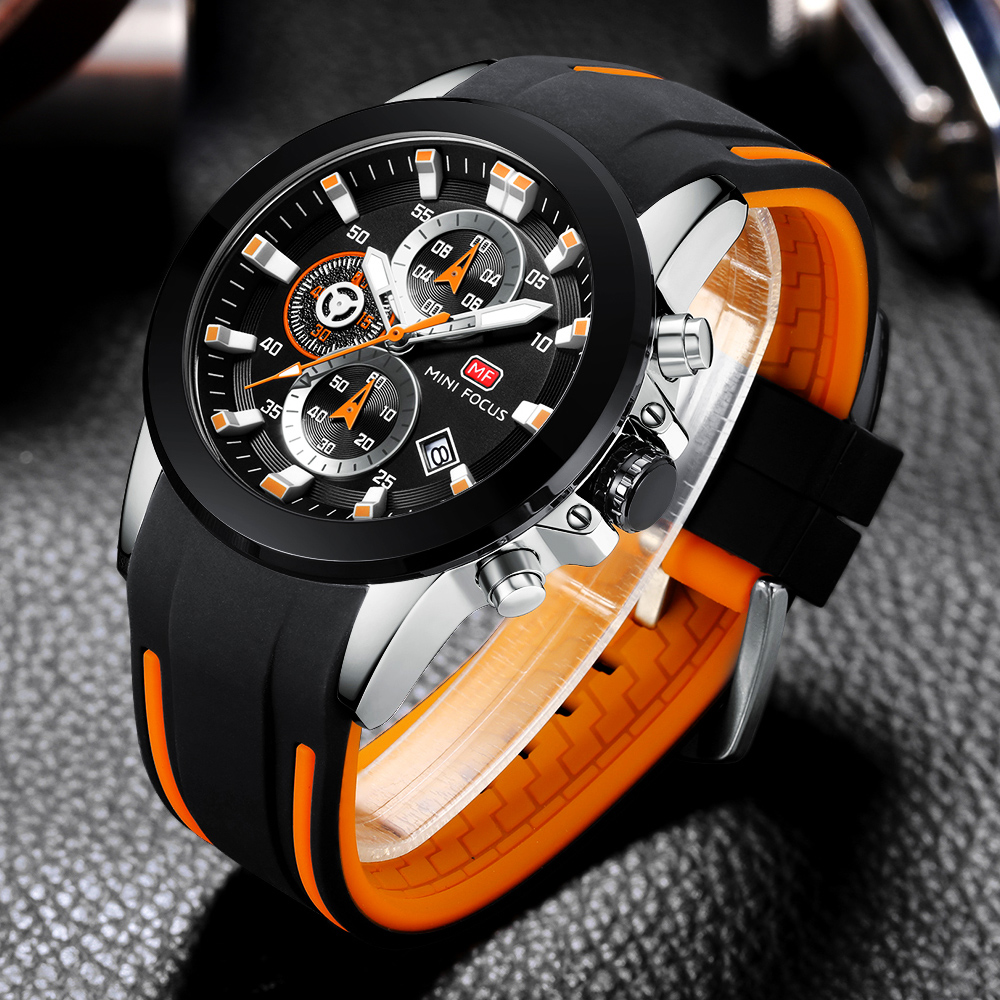 Luxury Watch Magazine - มินิโฟกัสนาฬิกาผู้ชายแบรนด์หรูชั้นนำกันน้ำนาฬิกากีฬาโครโนกราฟควอตซ์ทหาร relogio masculino ของแท้