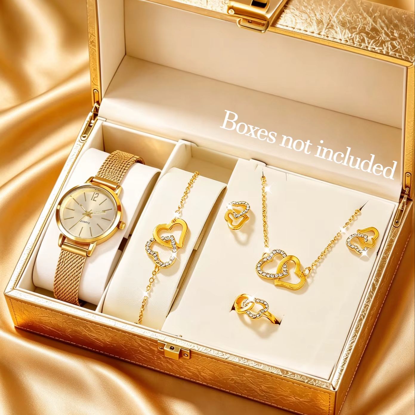 ชุดนาฬิกาข้อมือทรงกลมขนาดกะทัด - Luxury Watch Gift For Her บทวิจารณ์และราคา