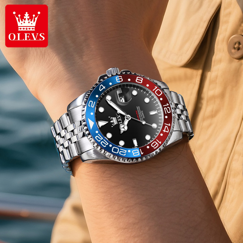 OLEVS 5657 นาฬิกาข้อมือผู้ชายแ - Luxury Watch Magazine บทวิจารณ์และราคา
