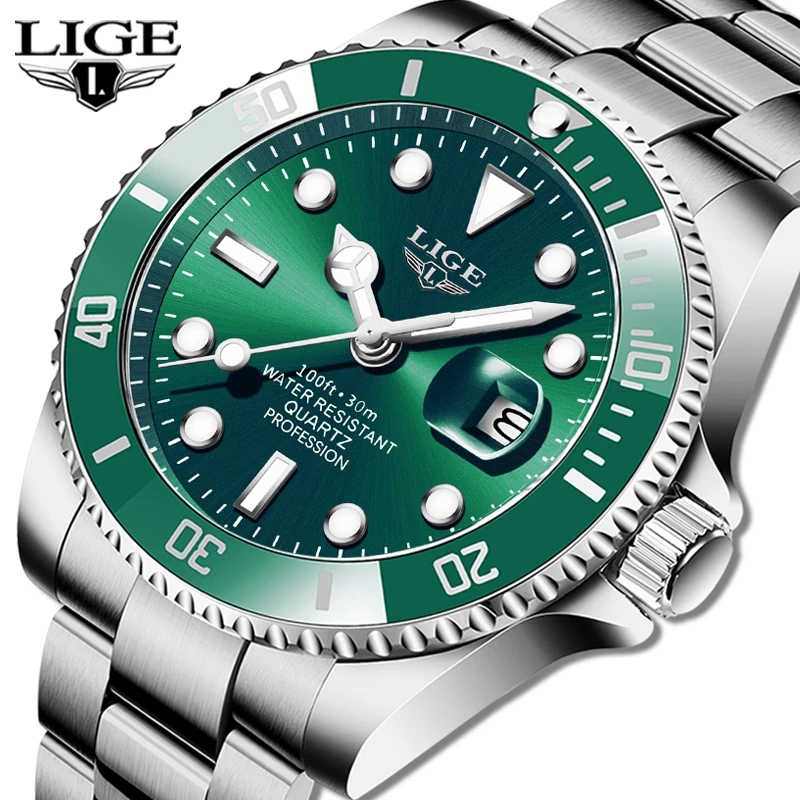 LIGE Luxury แฟชั่น Diver นาฬิก - Luxury Watch Magazine บทวิจารณ์และราคา