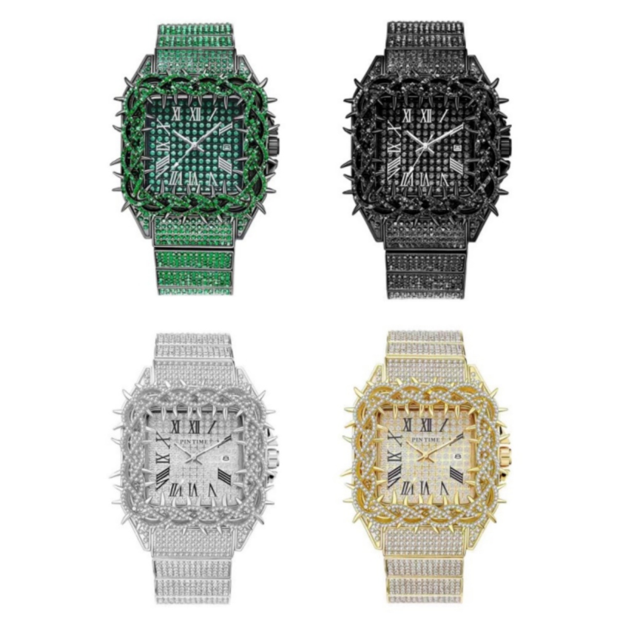 นาฬิกาควอตซ์ผู้ชายทรงเหลี่ยมแบ - Luxury Watch Iceberg บทวิจารณ์และราคา