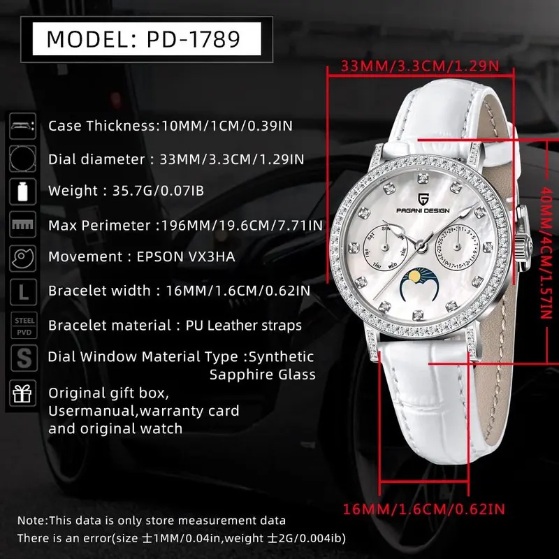 PAGANI DESIGN 1789 นาฬิกาควอตซ - Luxury Watch Top 10 บทวิจารณ์และราคา