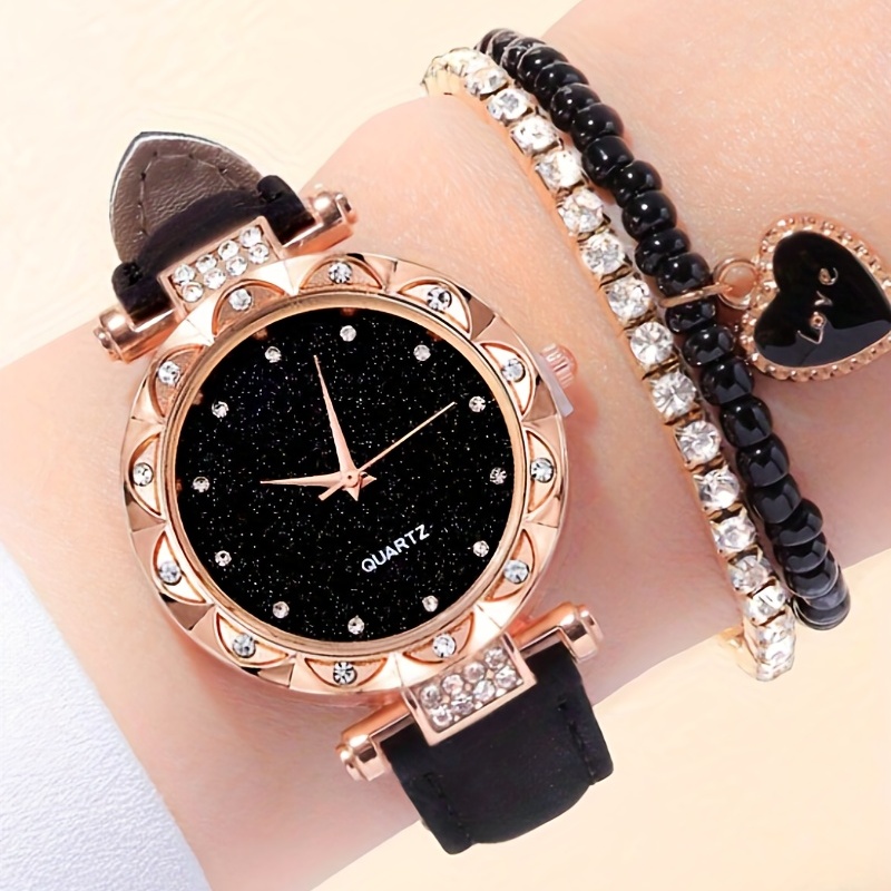 นาฬิกาควอตซ์แฟชั่นลายดาวหรูหรา - Luxury Watch Gift For Her บทวิจารณ์และราคา