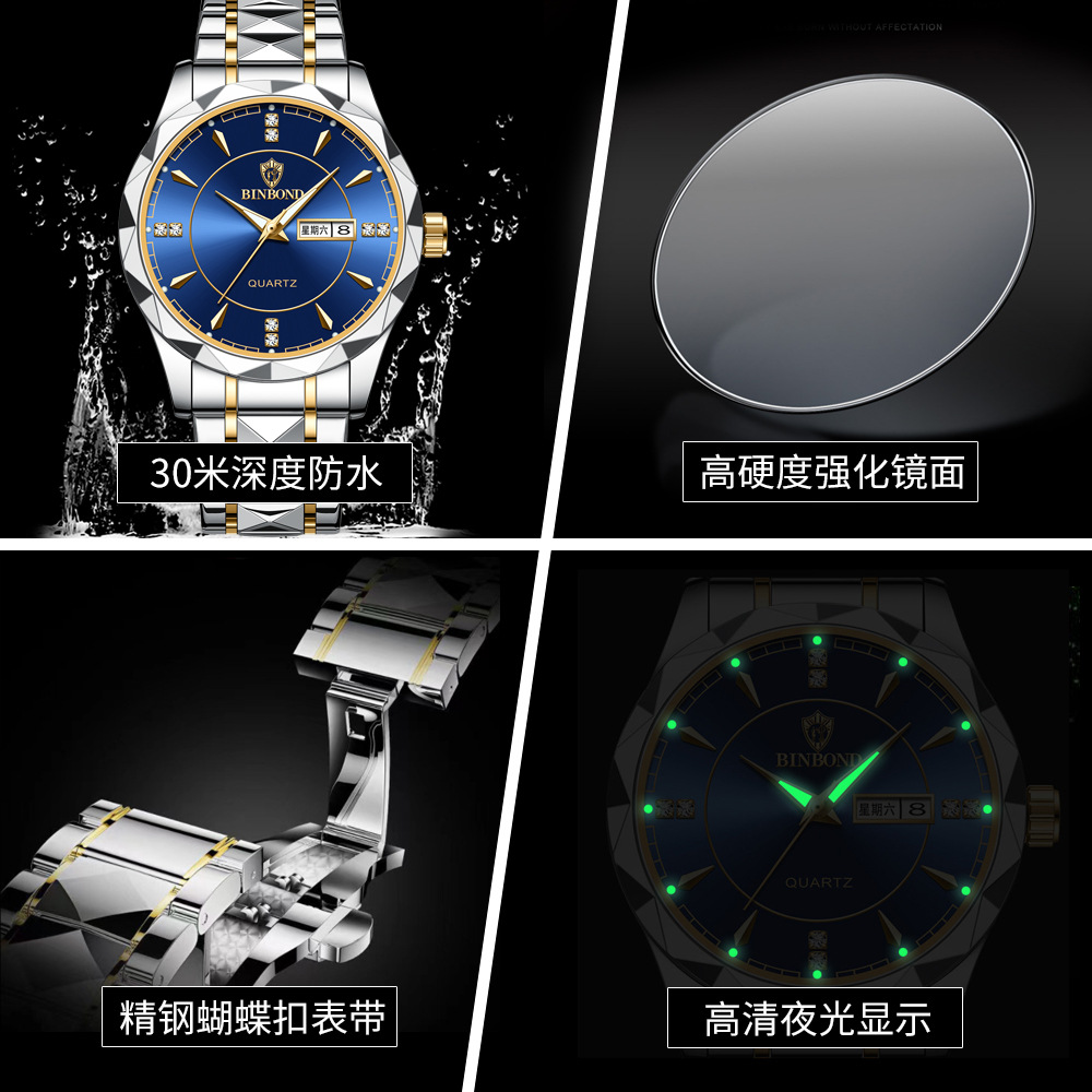 Binbong นาฬิกาธุรกิจผู้ชายนาฬิ - Luxury Watch Top 10 บทวิจารณ์และราคา