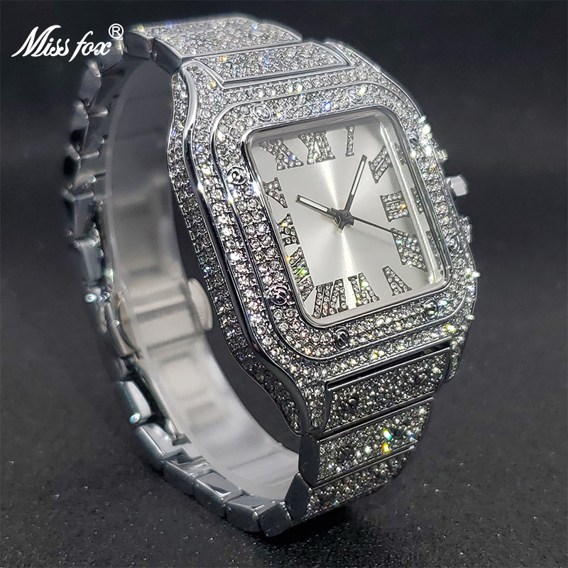 MISSFOX Square นาฬิกาสําหรับชา - Luxury Watch Iceberg บทวิจารณ์และราคา